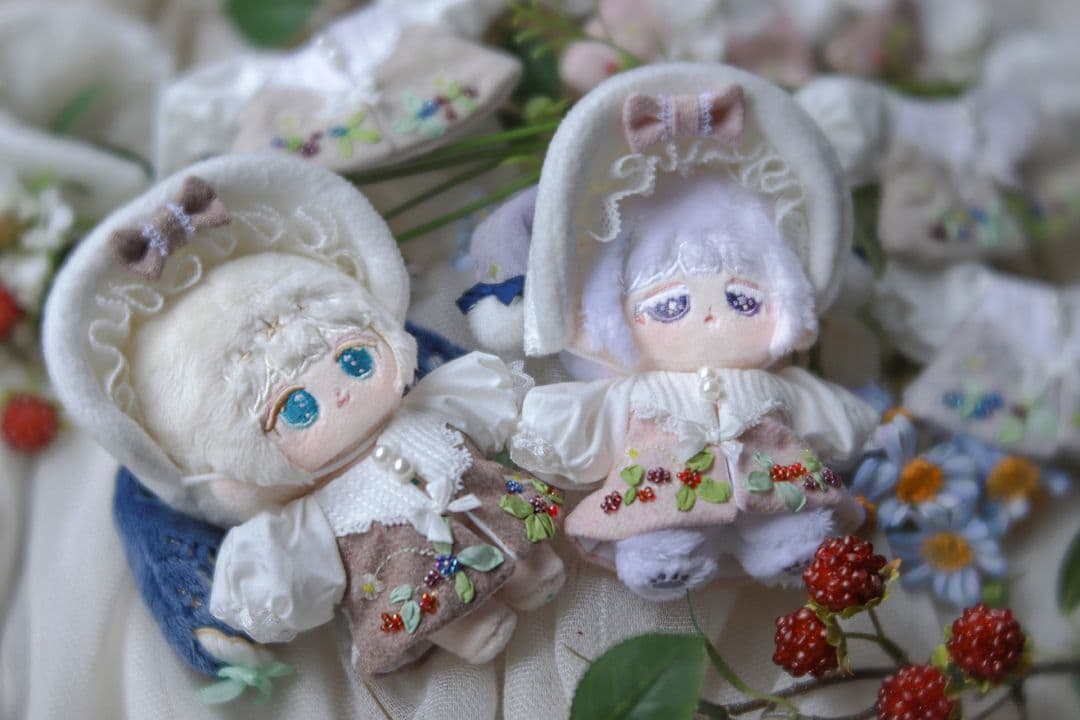 [PINK3] 白雪果実 10cm 無属性ぬいぐるみ お洋服