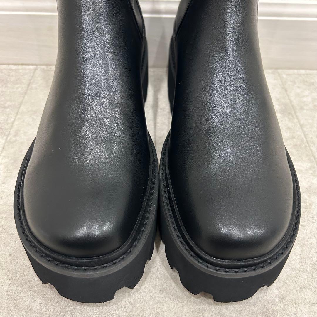 CHARLES & KEITH チャールズ&キース 厚底 ブーツ 黒 25.5