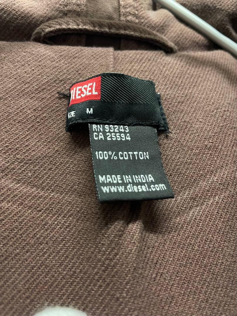 DIESEL モッズコート キルティング裏地 ブラウン Mサイズ 希少