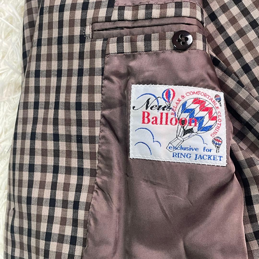 リングジャケット New Balloon テーラードジャケット 46 チェック