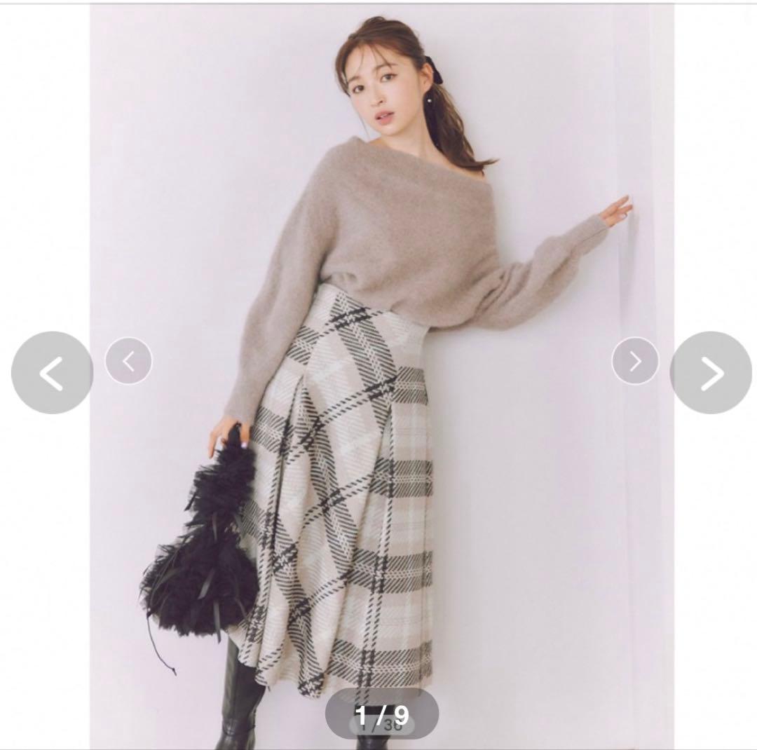 ゆう様✨️2024秋冬 SNIDEL スナイデル ロービングチェックロングスカート