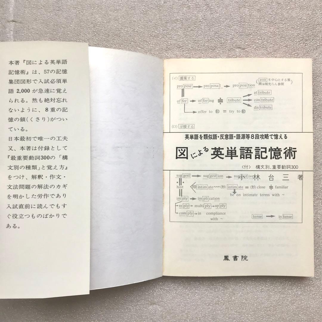 【不定期値下げ中/幻の英語参考書】図による英単語記憶術　小林台三　鳳書院