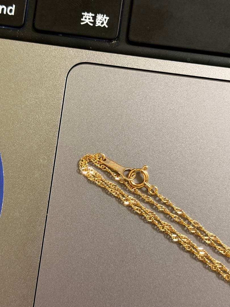 K10YG necklace gold ネックレス スクリューチェーン ゴールド
