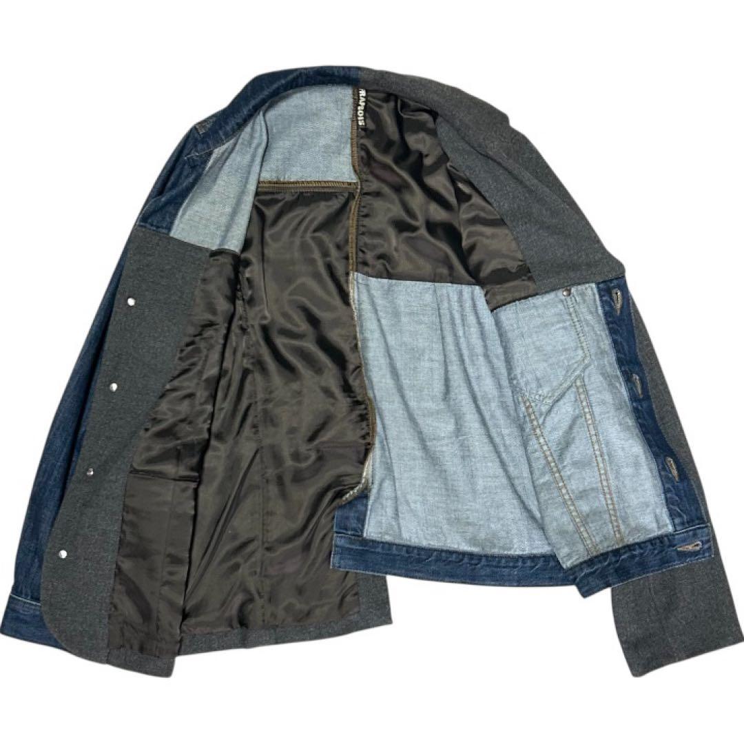 【✨美品✨】希少 フラボア デニムドッキングジャケット 再構築 サイズ2 M〜L