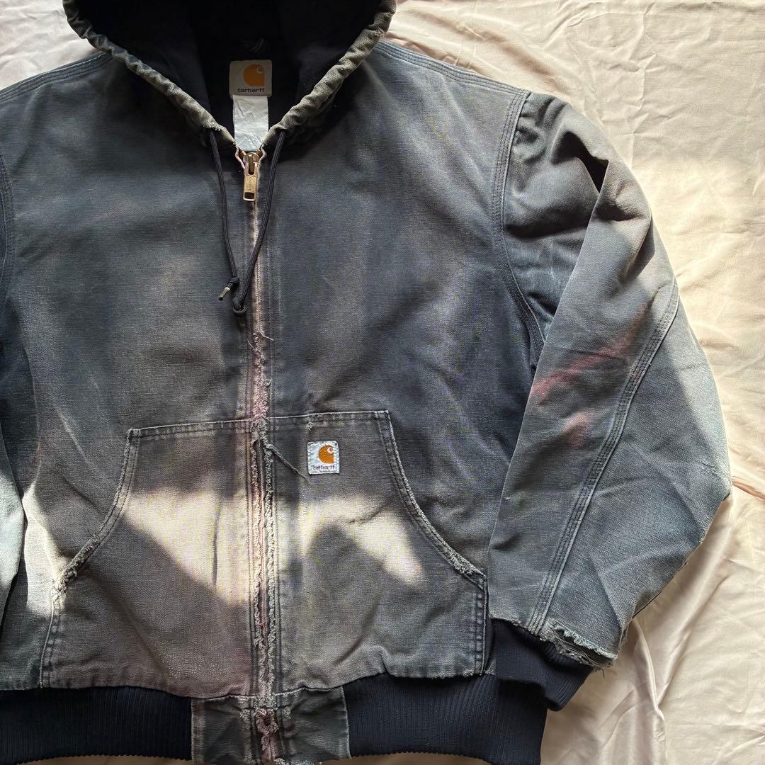 90's Carhartt fade black アクティブジャケット