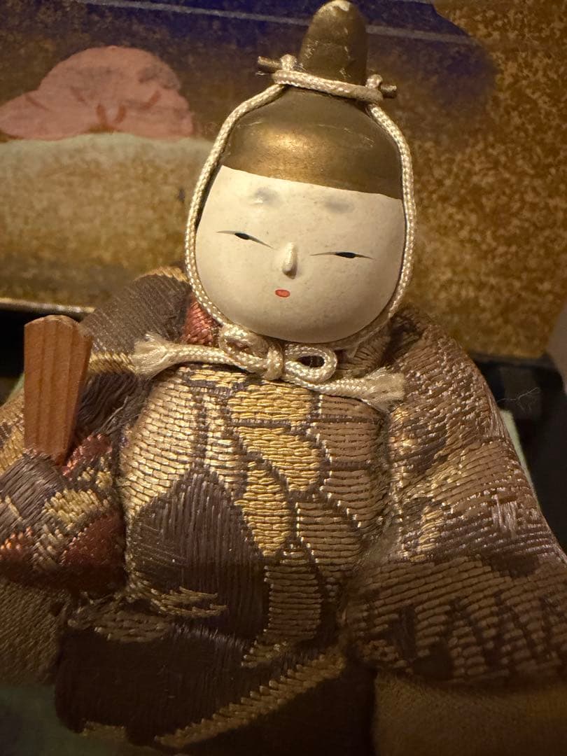 【希少】雛人形 木目込み 親王飾り 日本玩具人形統制協会 昭和レトロ 骨董