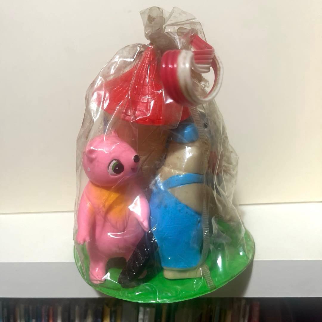 タケミ製 山ねずみ ロッキーチャック ソフビ フィギュア セット 当時物