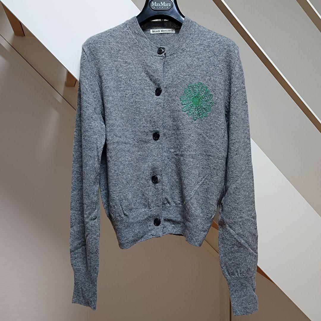 Mardi Mercredi レディース ニット カーディガン グレー グリーン