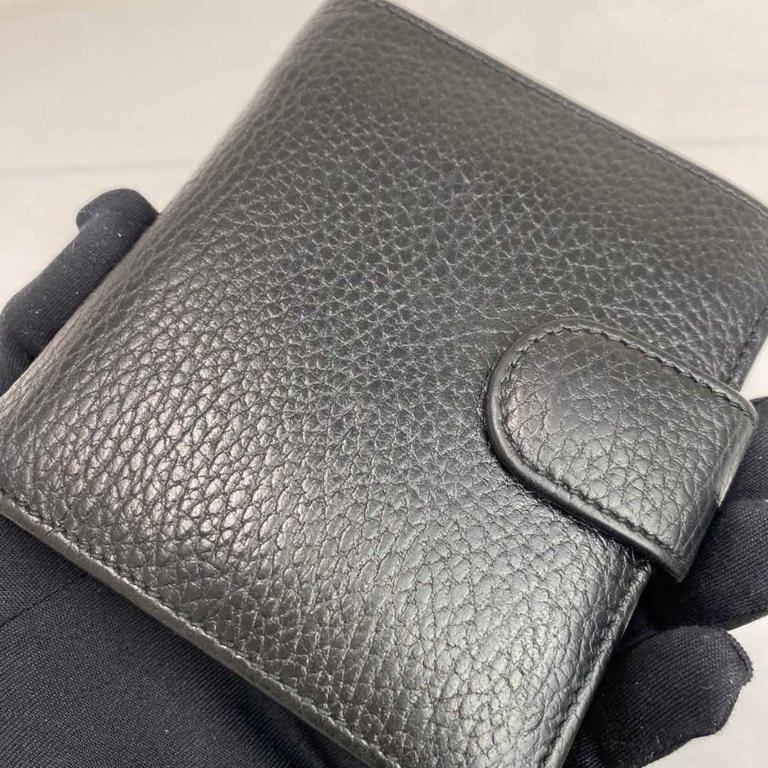 ✨️美品✨️GUCCI 二つ折り財布 ダブルホック インターロッキング