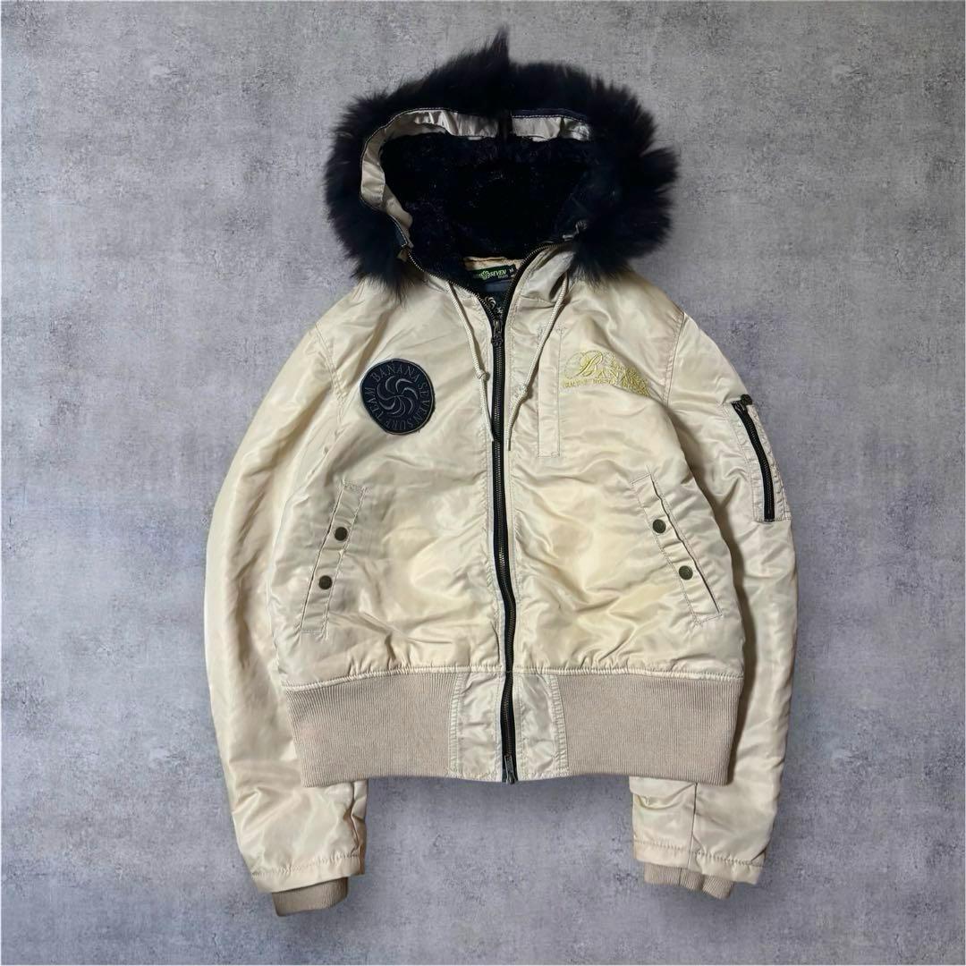 ジャケット・アウター archive N2B type fur flight jacket y2k