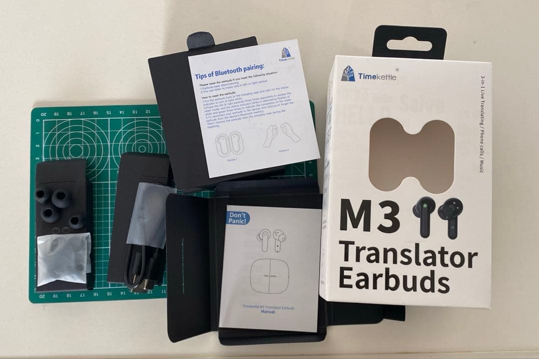 Timekettle M3 翻訳イヤホン ブラック 使用5回 美品　オンライン
