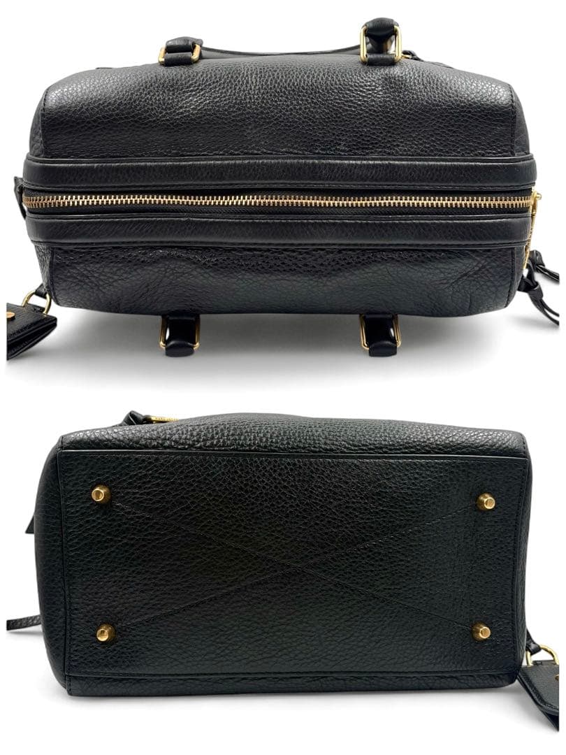 【極美品】 マークジェイコブス ボストンバッグ 2way ブラック レザー 現行