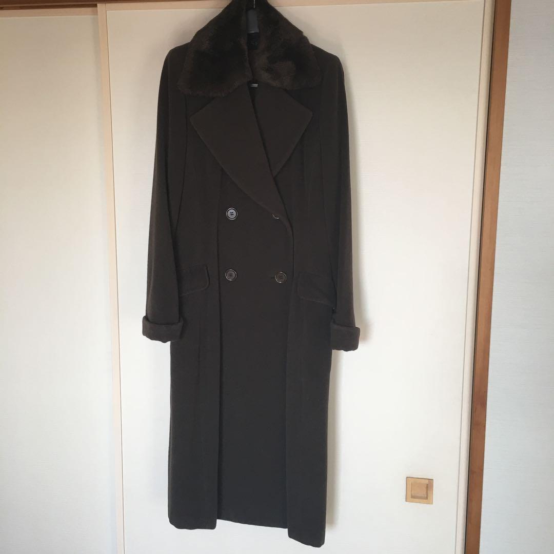 Ballsey トゥモローランド　ダークブラウン ダブルブレスト ロングコート