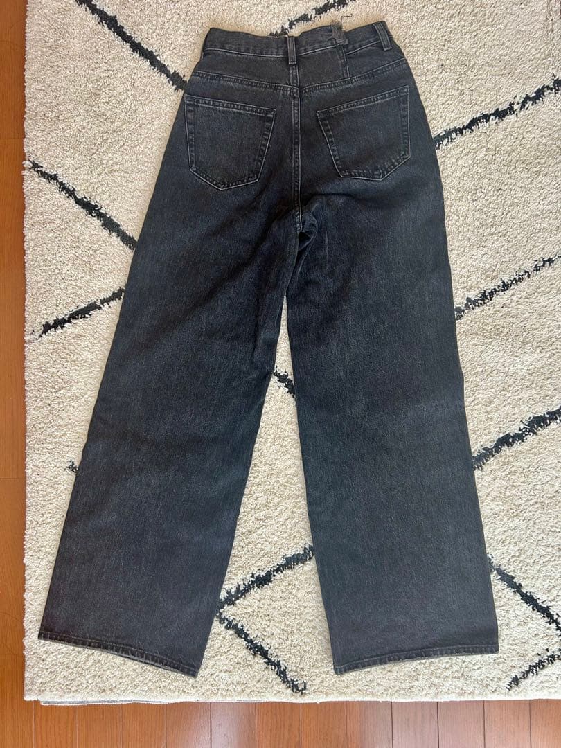 CROSS WAIST WIDE STRAIGH／MOUSSY