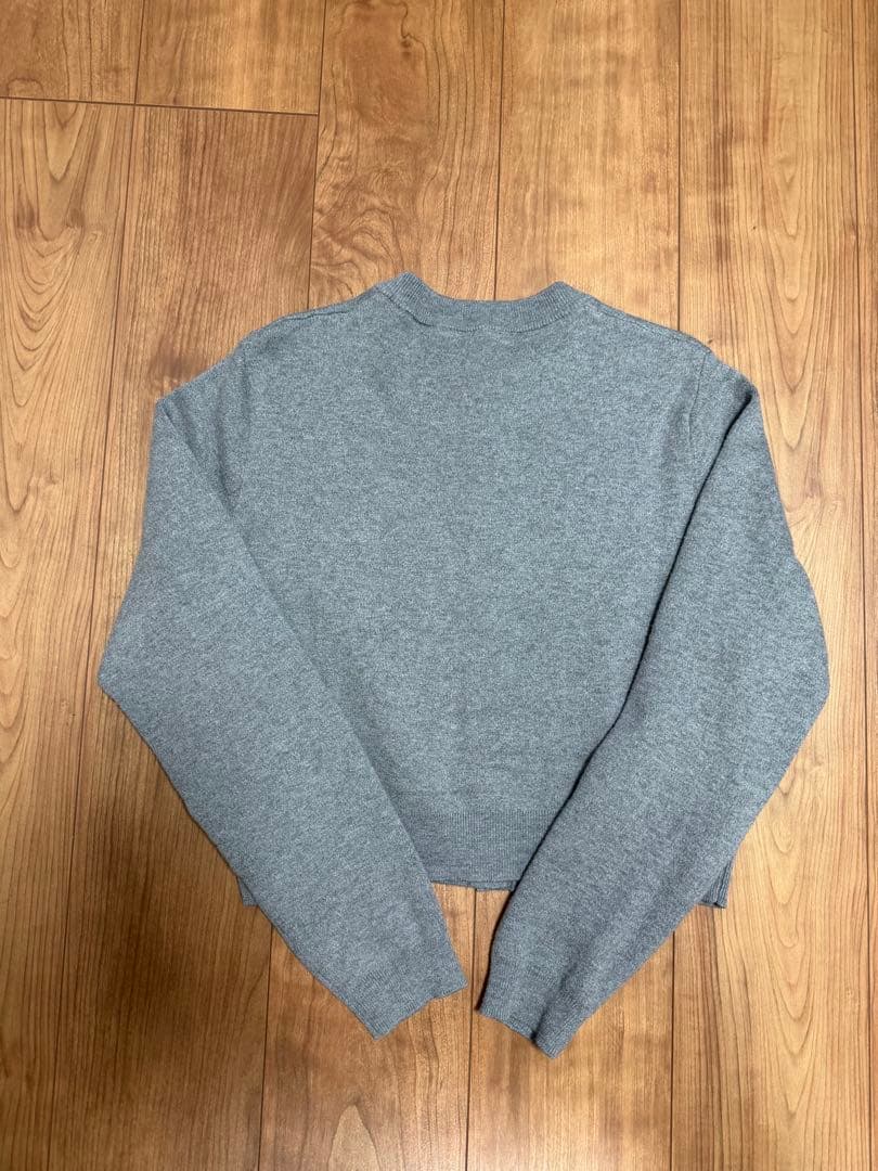 CABan コットンカシミヤクルーネックカーディガン グレー XS