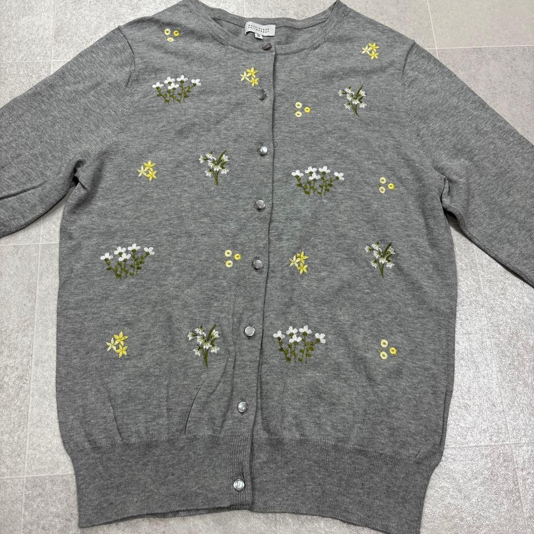 美品✨MACKINTOSH PHILOSOPHY 花柄刺繍 コットンカーディガン