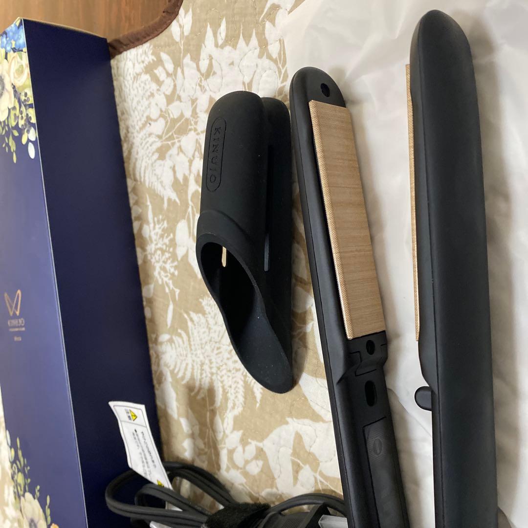 KINUJO W ストレートヘアアイロン ブラック