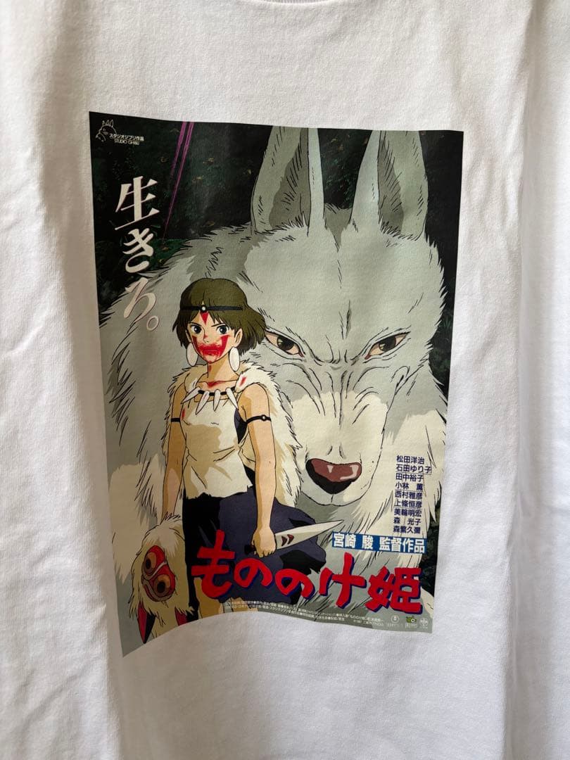もののけ姫　リバイバル上映記念商品 Tシャツ サン 白　L スタジオジブリ
