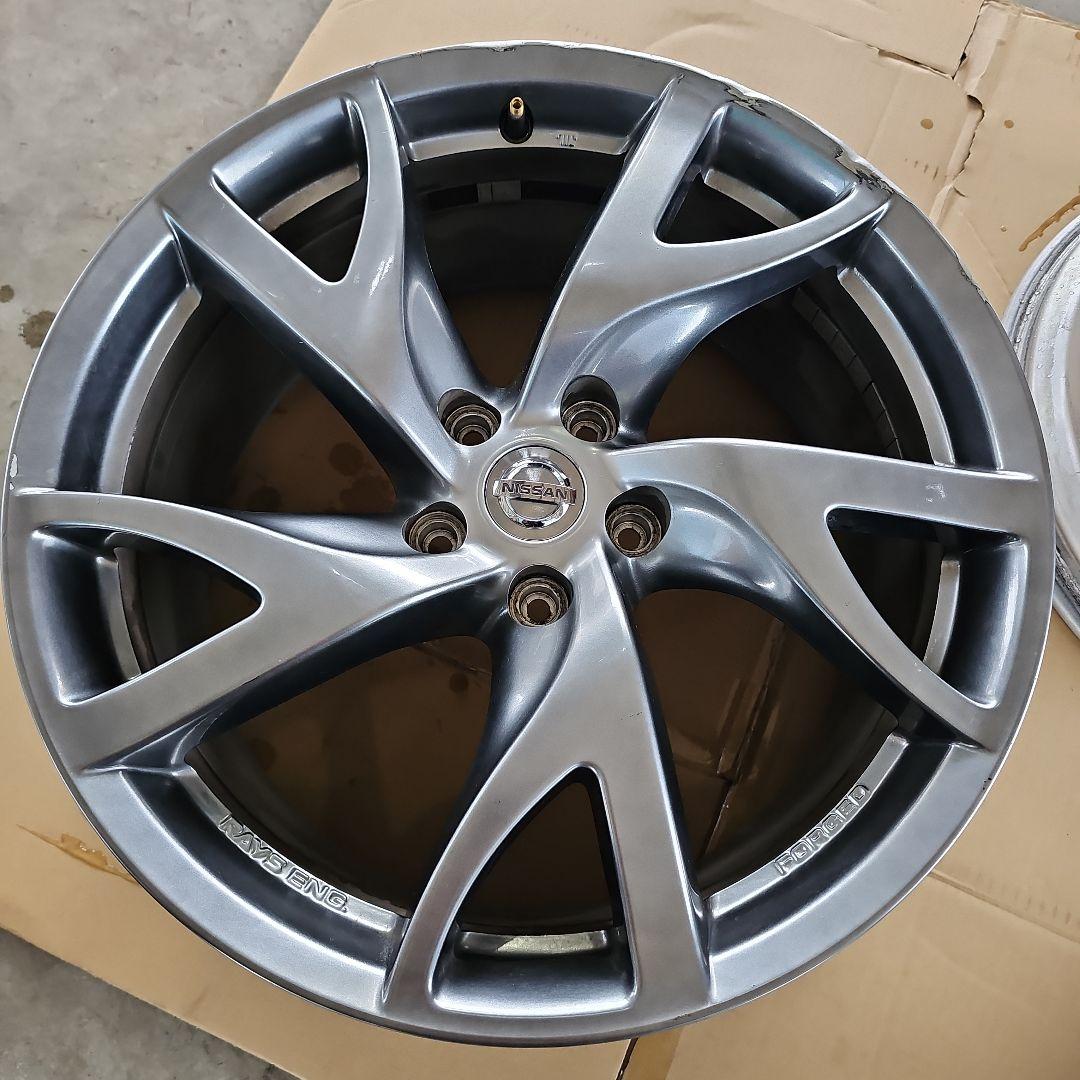 NISSAN 19インチ Z34純正ホイール フロント9J+47　売ります