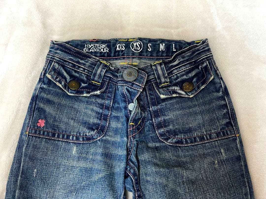 【む。】HYSTERIC GLAMOUR ヒステリックグラマー　デニムXS