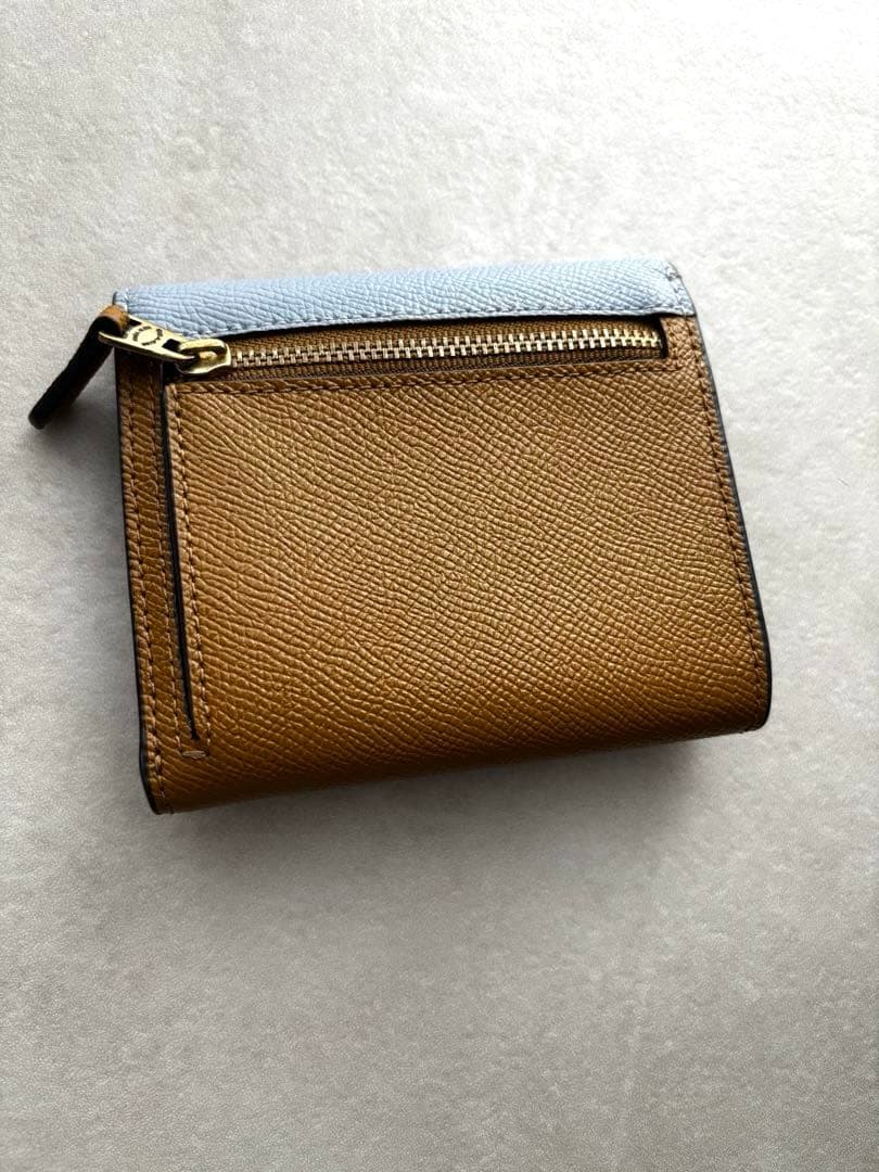 コーチ COACH 二つ折り財布 レザー バイカラー コンパクト