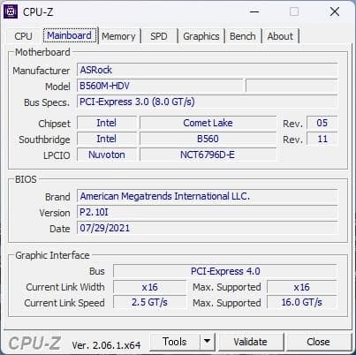 【動作品】ASRock B560M-HDV DDR4 LGA1200 mATX