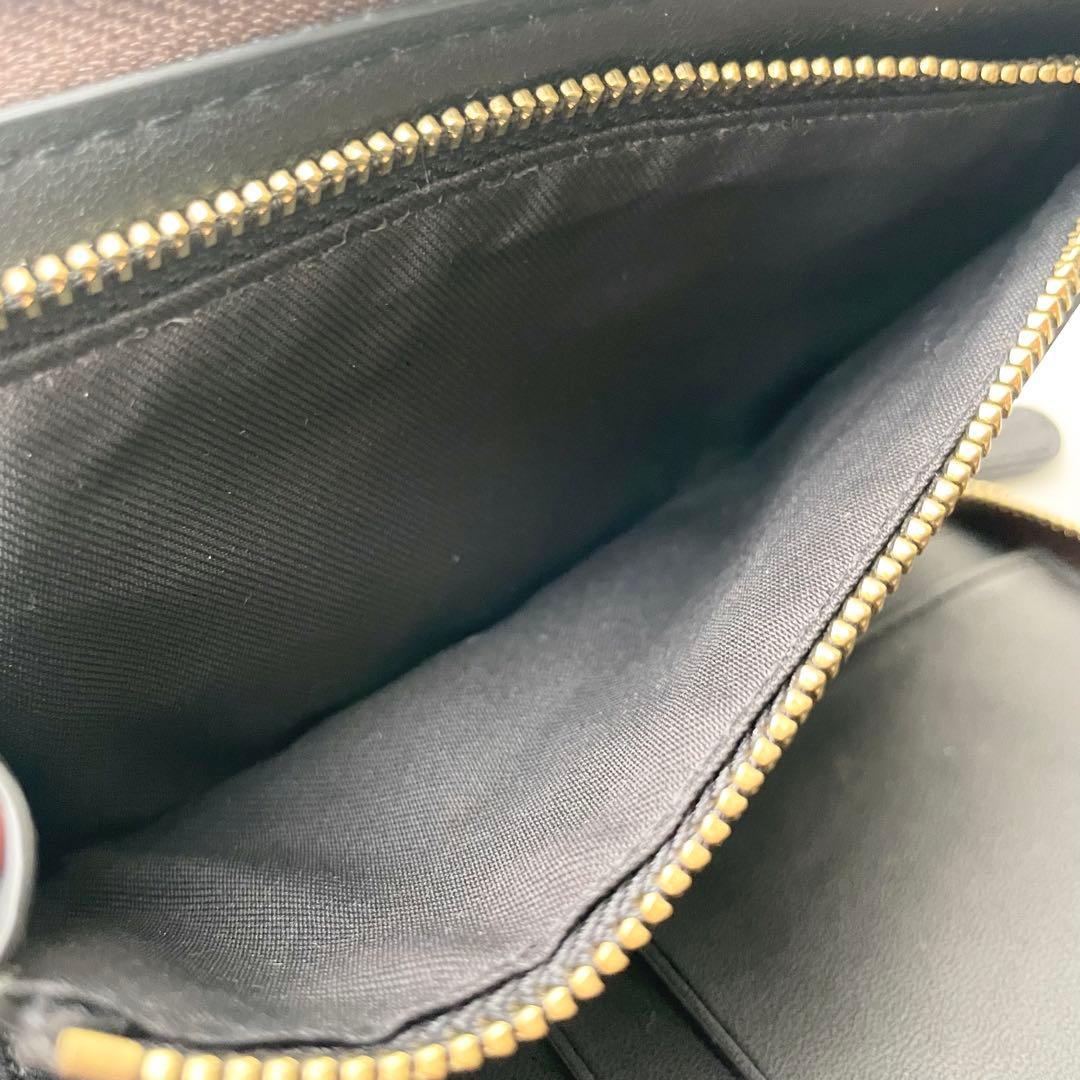 コーチ COACH 折り財布 シグネチャー ミディアム ジップウォレット 茶