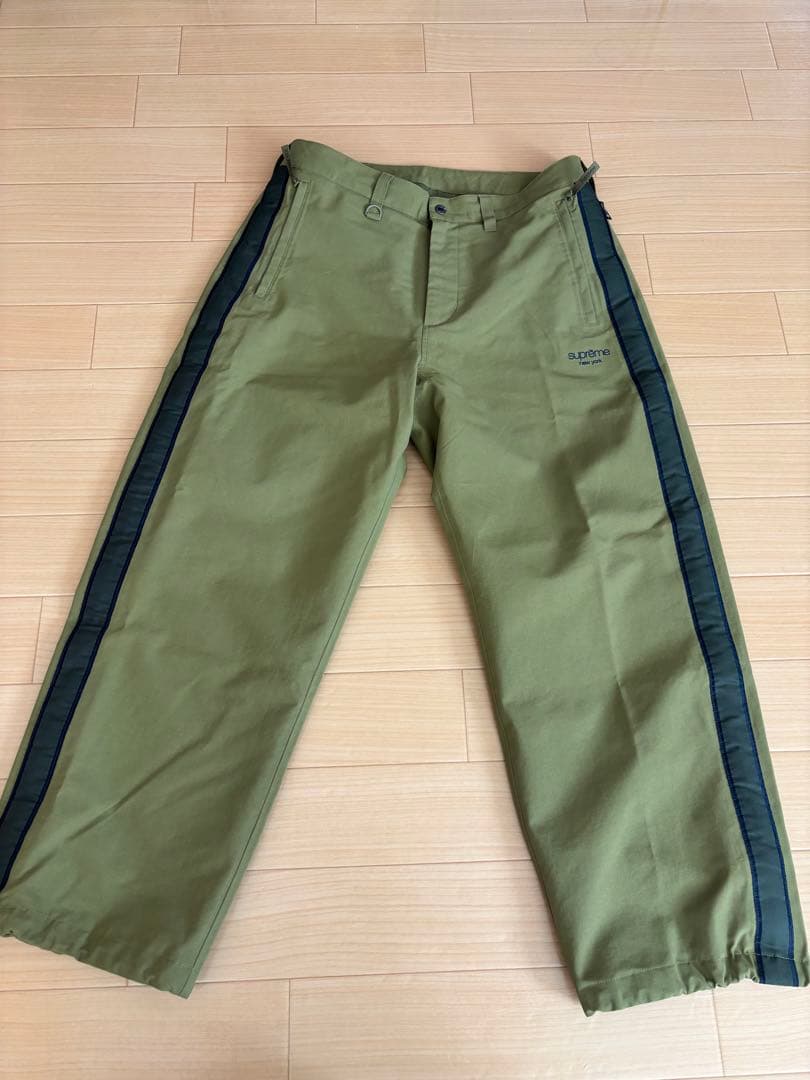 パンツ Supreme GORE-TEX Stripe Pant \"Olive\"34
