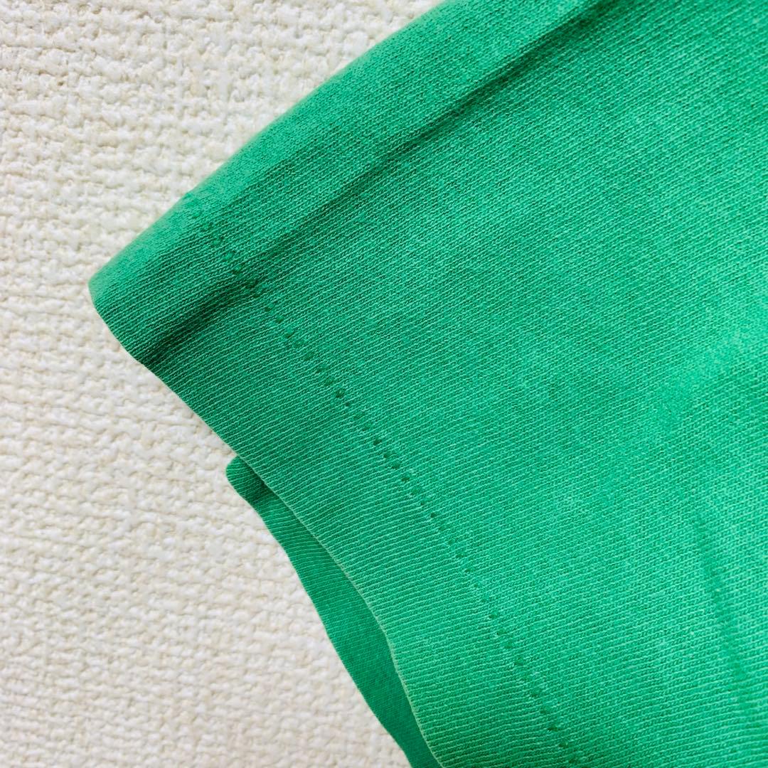 【USA製】OLD STUSSY Tシャツ　Apple パロディ　銀タグ 緑　M