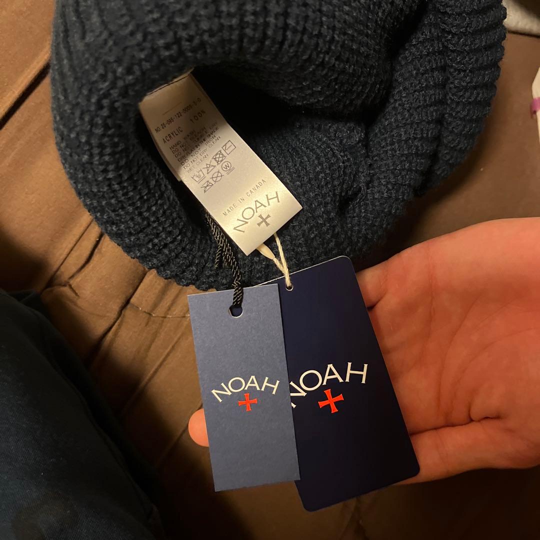 NOAHニット帽ネイビー