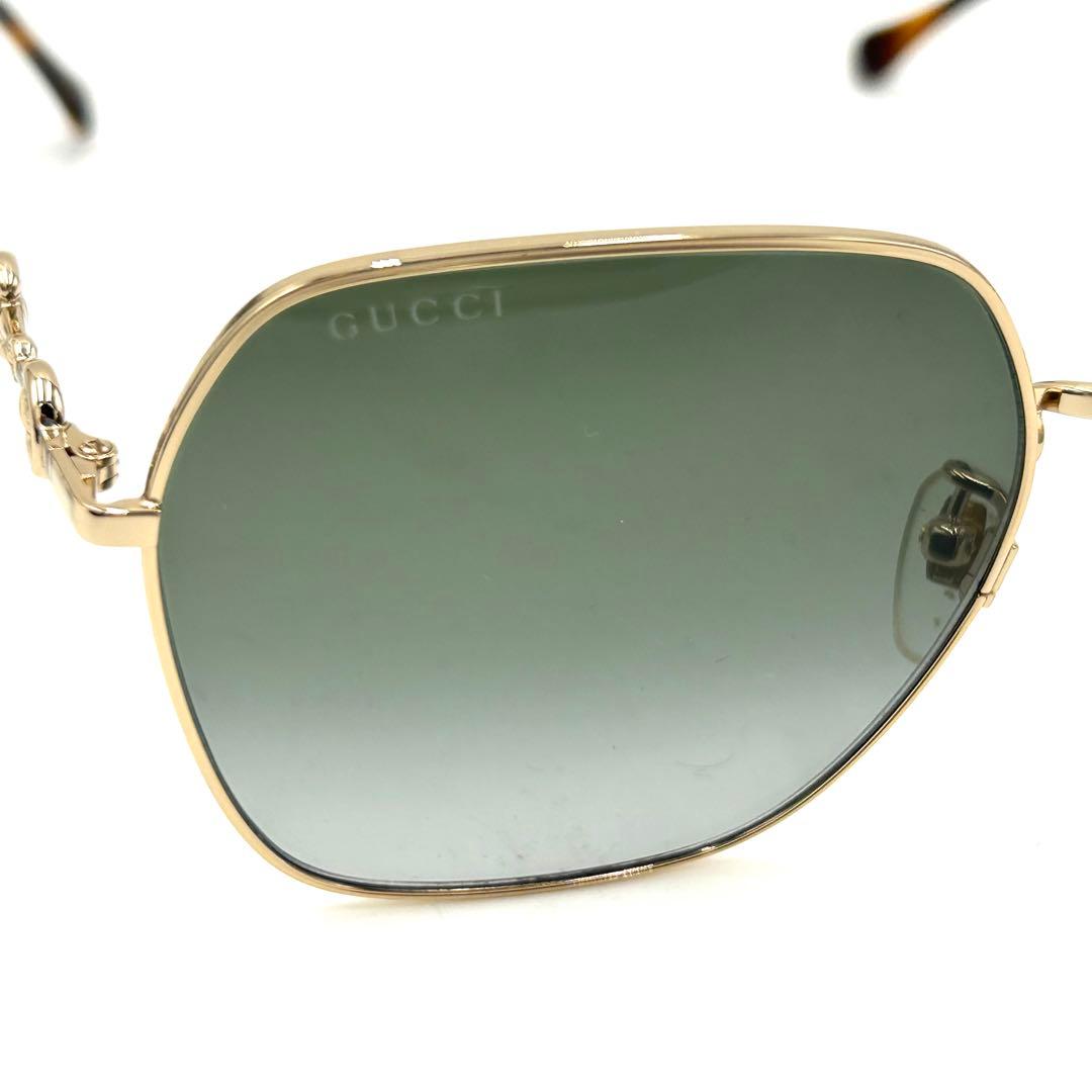 GUCCI グッチ サングラス GG0882 ホースビット ゴールド べっ甲
