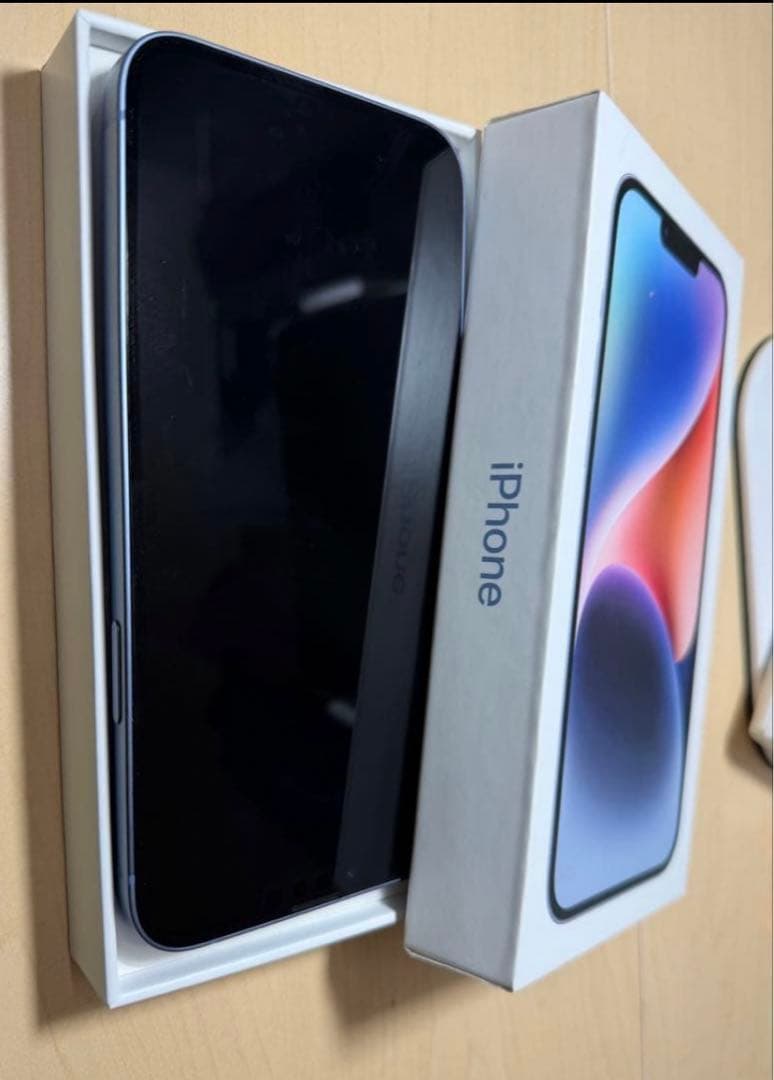 ［値下げ］iPhone 14plusブルー 128GB simフリ