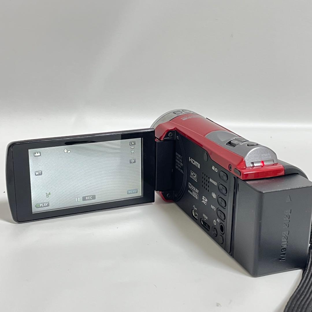 充電器付き　GZ-E700-R ハイビジョンメモリー　ビデオカメラ　ハンディカム