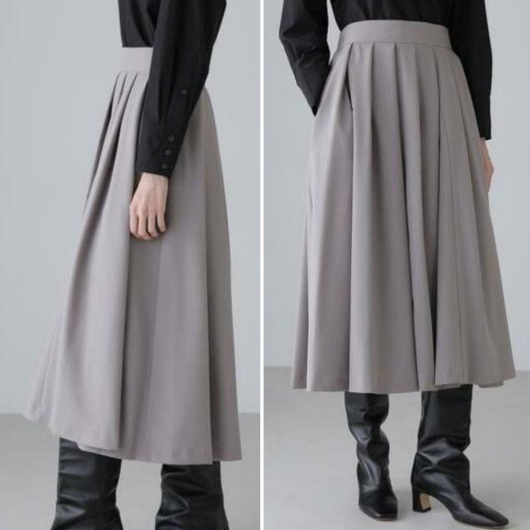 美品●アドーアADORE●ドライクロススカート55000円ルフィルhlmユニーフ