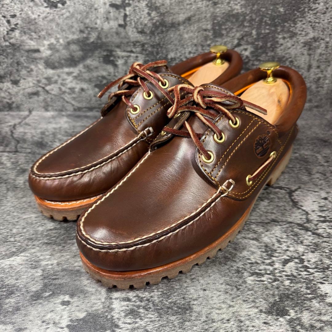 【極美品】ティンバーランド スリーアイ クラシック ラグ 10 ブラウン