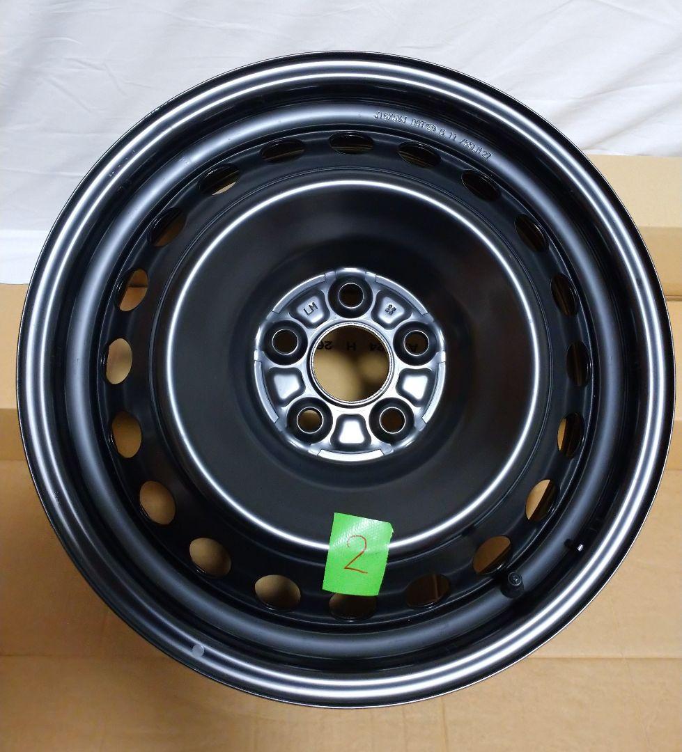 甘党★①トヨタ 鉄 ホイール 16×5.5J 5穴 新車外し一部傷歪み等有