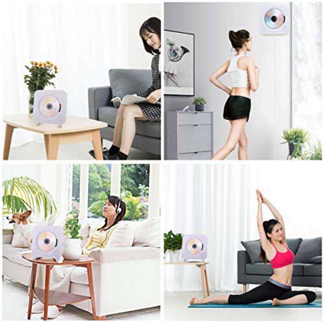 ✈️ CDプレーヤー 置き型 壁掛け Bluetooth ラジオ USB