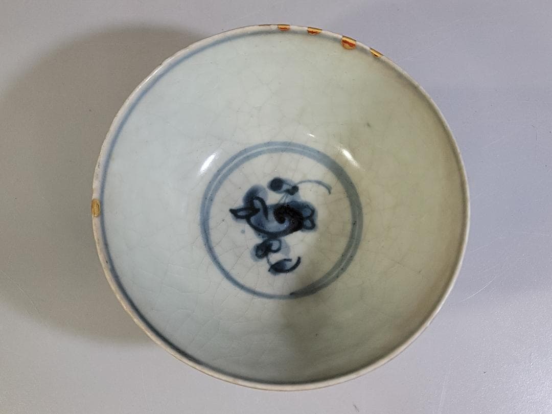 中国美術 青花 碗 時代物 DT479