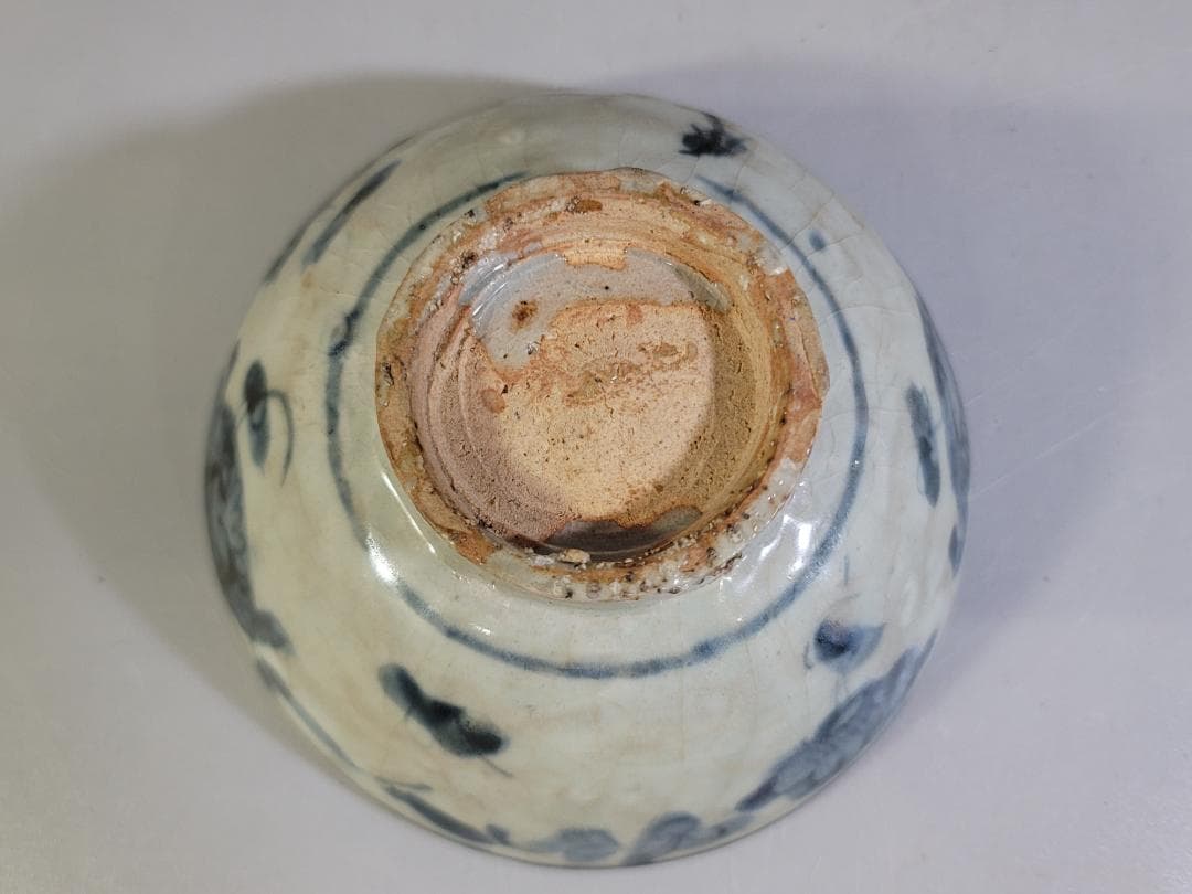 中国美術 青花 碗 時代物 DT479