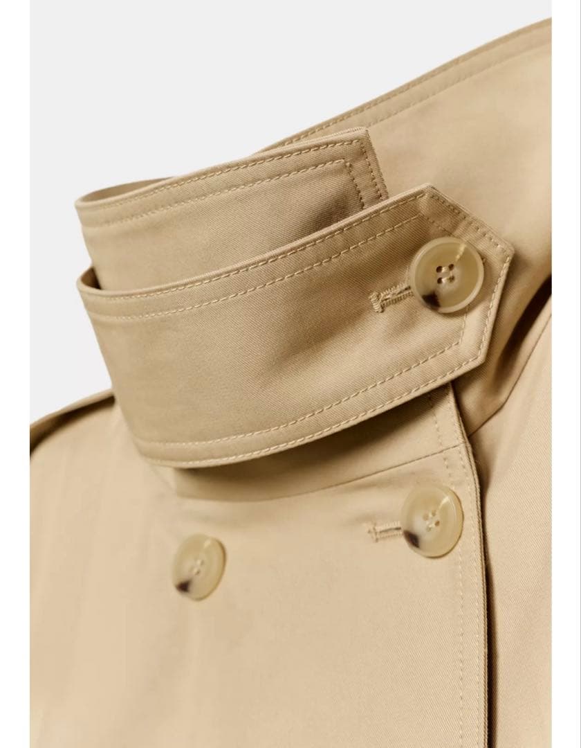 ショート丈ハイネックトレンチコート　Zara