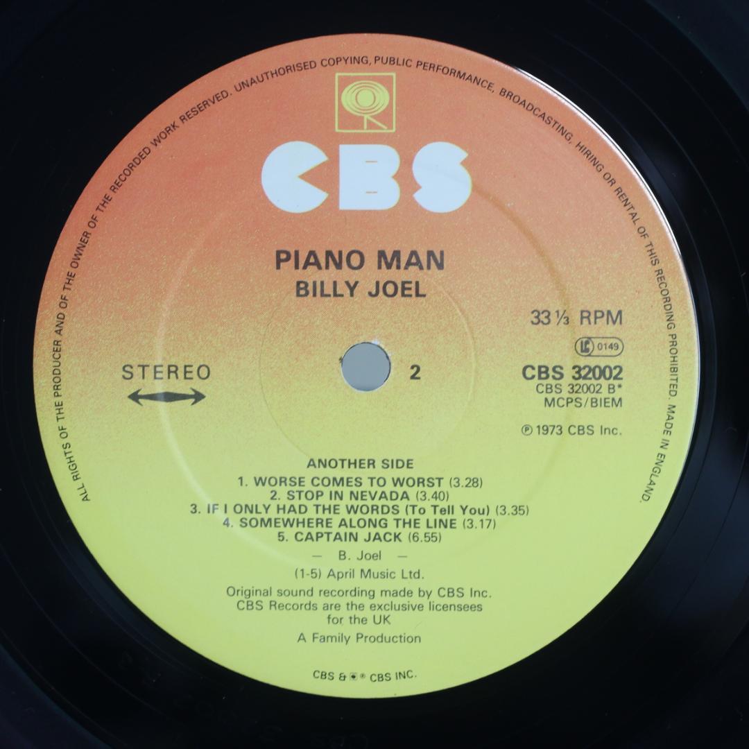 英LP Billy Joel Piano Man UK盤ステレオ ビリージョエル