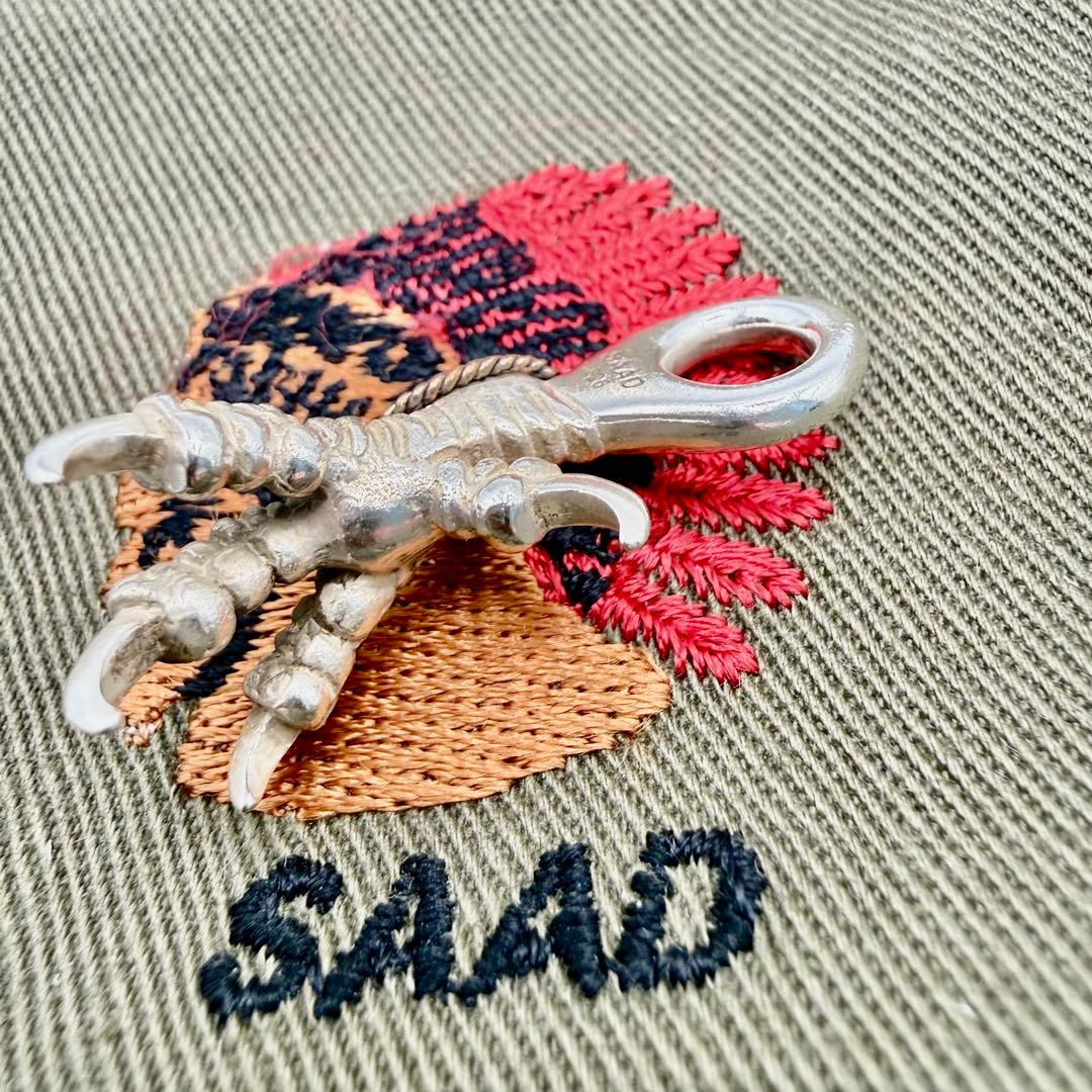 美品　SAAD シルバークロウターコイズ付き　爪　クロー