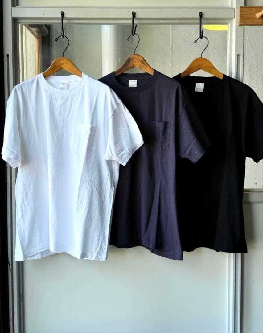 comoli コモリ　サープラス　Tシャツ ポケット付き 半袖