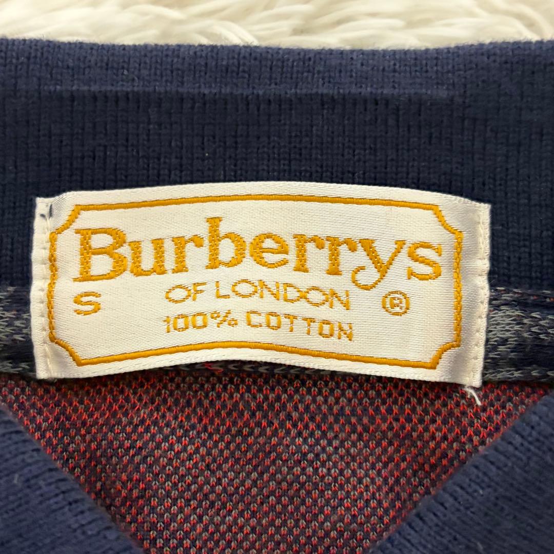 美品　Burberry 半袖ワンピース　ノバチェック　ネイビー　香港製　Ｓ