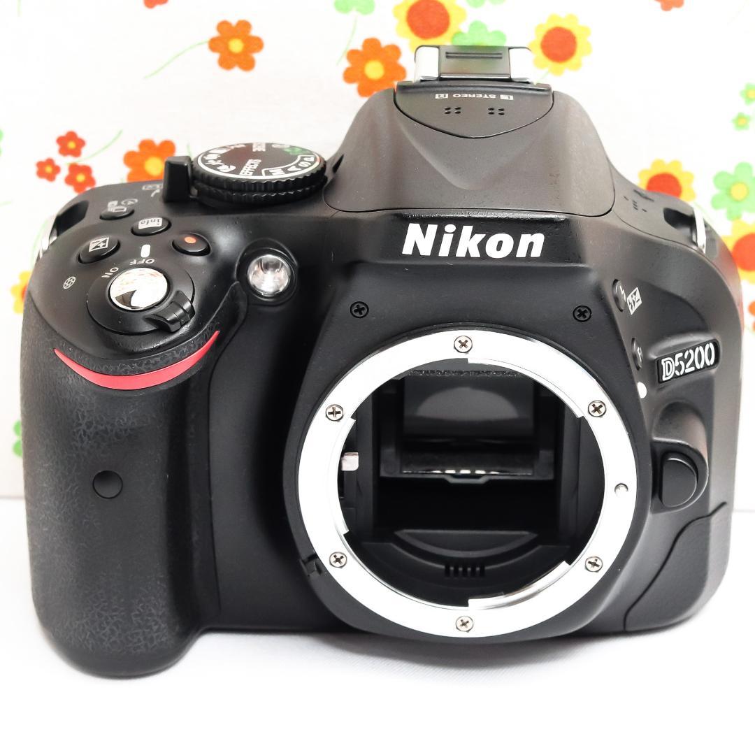 ニコン Nikon D5200☆スマホに送れる！☆ダブルレンズ！☆動画撮影可♪