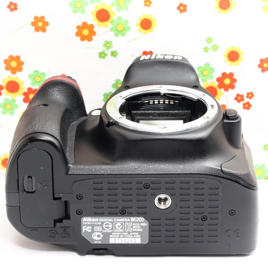 ニコン Nikon D5200☆スマホに送れる！☆ダブルレンズ！☆動画撮影可♪