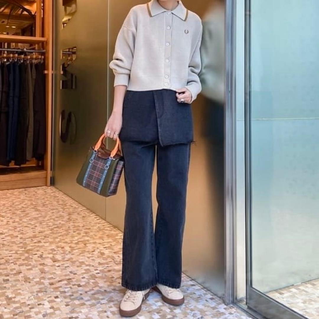 FRED PERRY × Ray BEAMS 別注 カーディガン Oatmeal