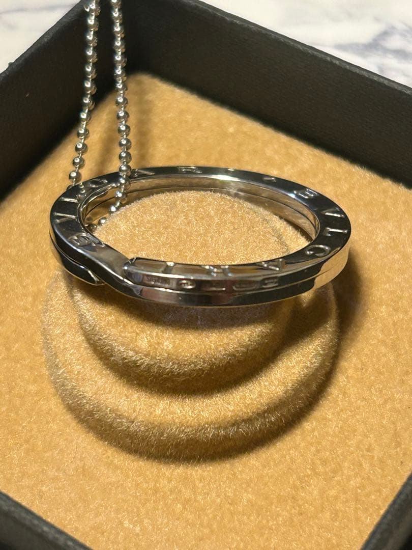 BVLGARI キーリングネックレス　箱　ボールチェーン付き