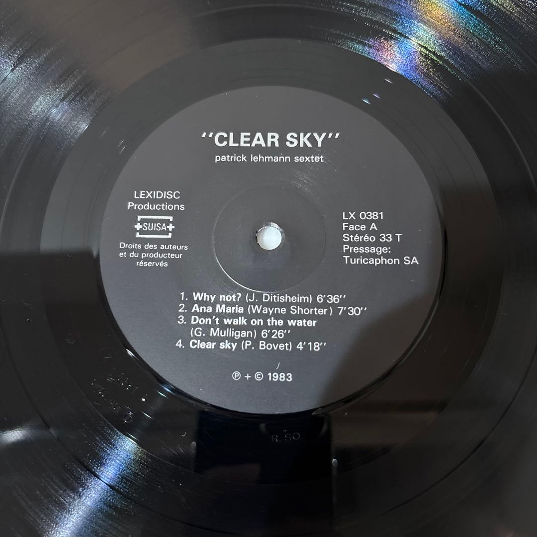 Patrick Lehmann Sextet – Clear Sky LP