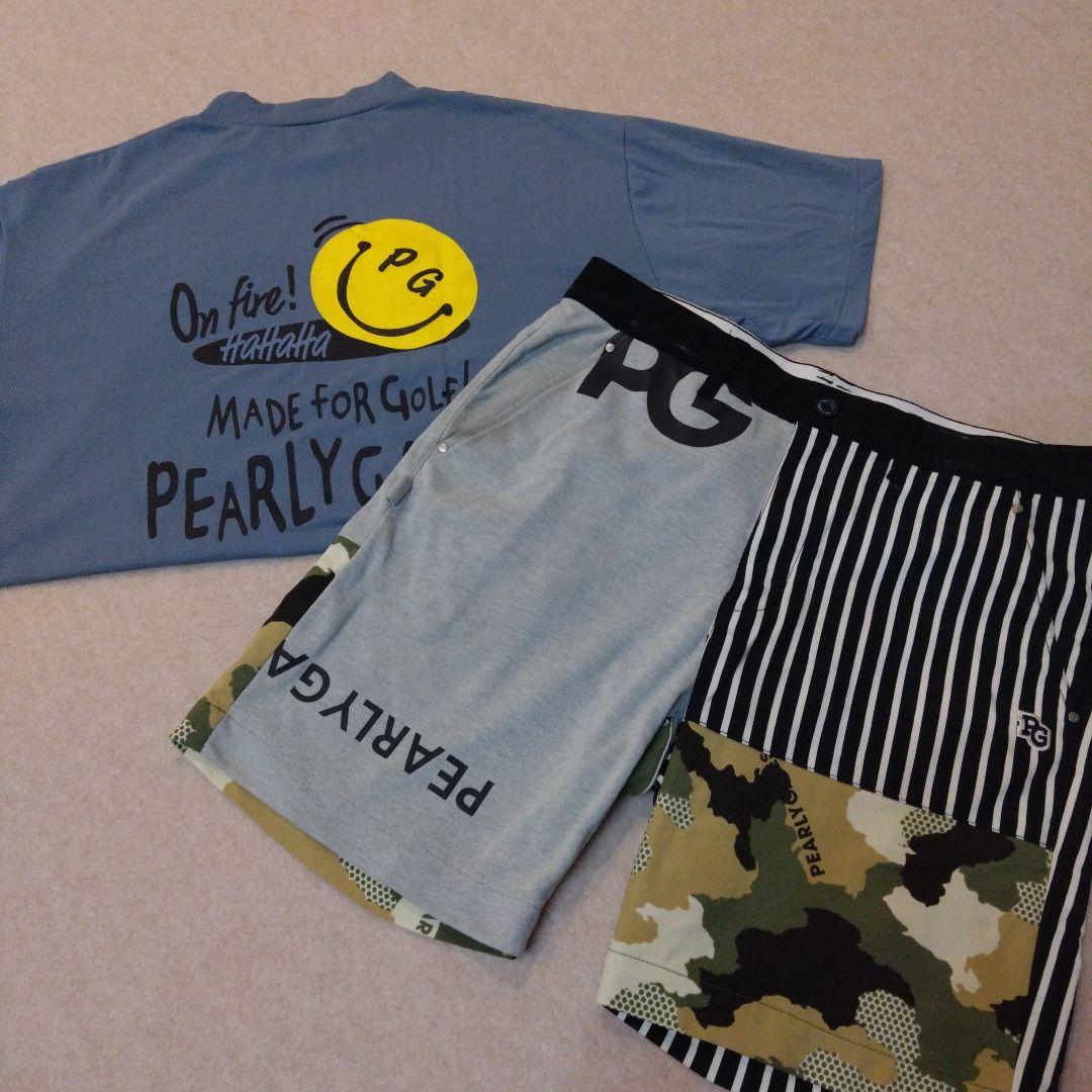 ★PEARLY GATES★美品♪迷彩柄 ハーフパンツ＆ハイネックシャツ 6